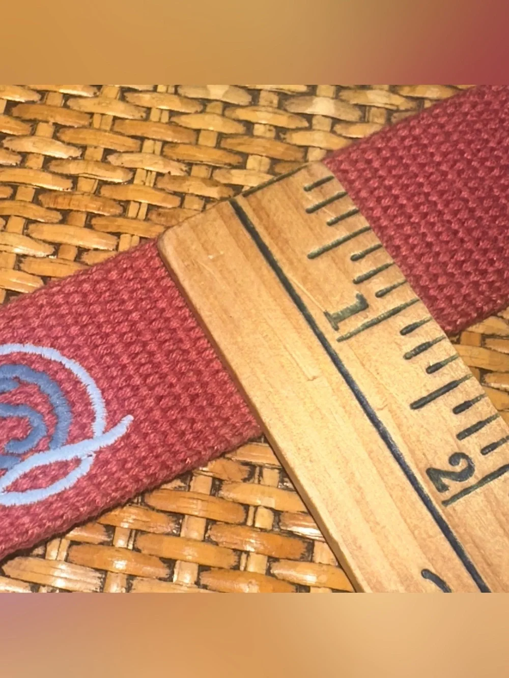 REEL POINT SHELTER ISLAND Embroidered Golf Belt Mens Size 38 Leather Preppy Pink